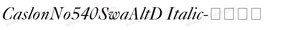 CaslonNo540SwaAltD Italic字体转换 CaslonNo540SwaAltD Italic字体转换
